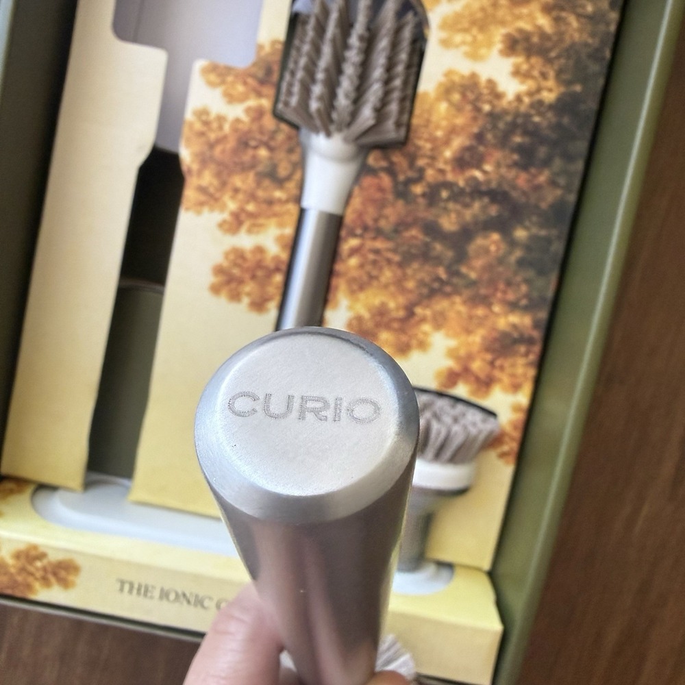 Curio Ionic Brush Set, Stainless Steel Magnetized Stand Upright Kitchen Dishwash - Picture 6 of 10